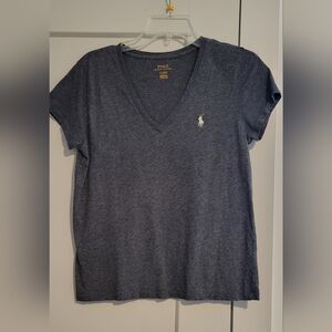 Women's V Neck Polo Tee